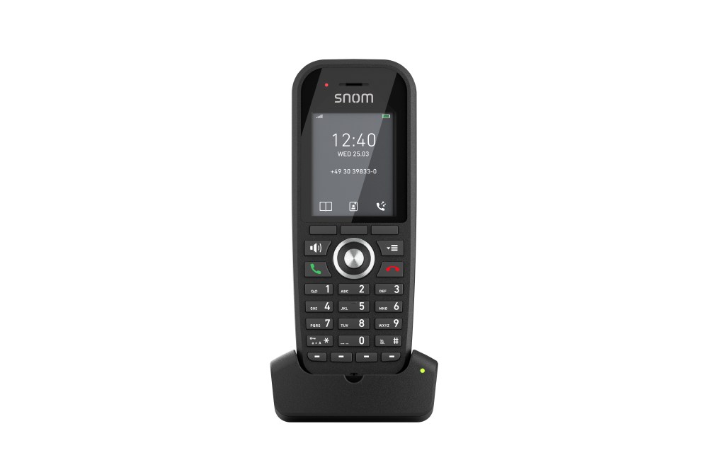 VoIP Продукт Snom M30 DECT многоклетъчен телефон, зарядна станция, черенна ниска цена с бърза доставка - BestPC.BG