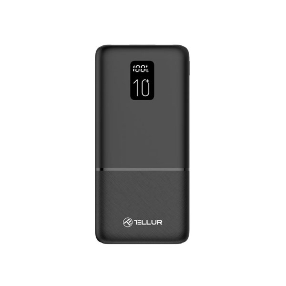 Tellur PD102 Boost Pro външна батерия, 10000mAh, 2xQC3.0 + PD20W, LCD дисплей, чернана ниска цена с бърза доставка - BestPC.BG
