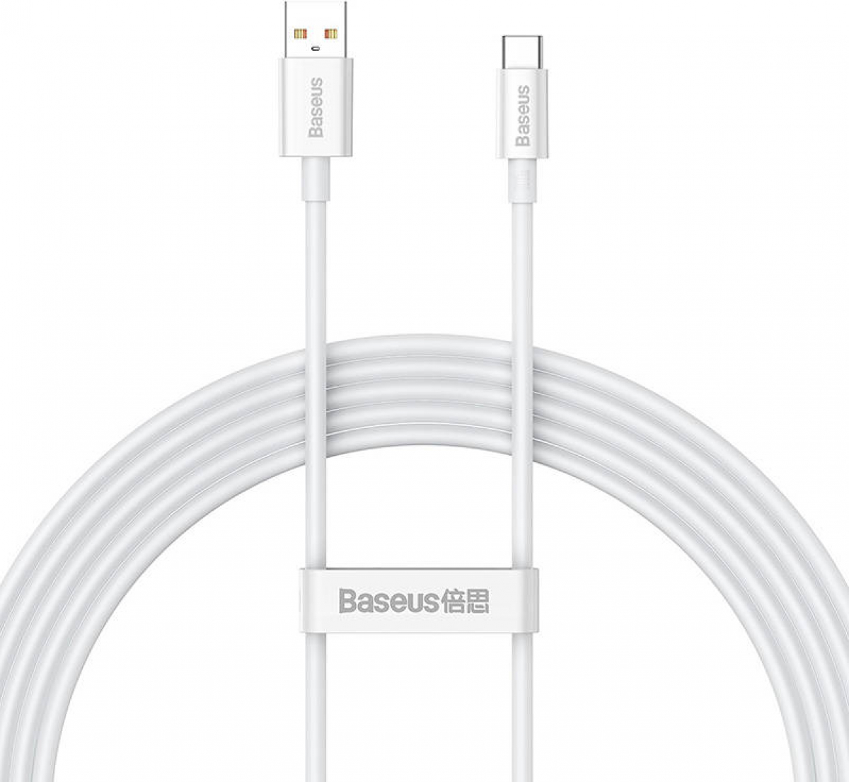 Кабел Baseus Superior USB към USB-C 100W 2м P10320102214-03 - бялна ниска цена с бърза доставка - BestPC.BG
