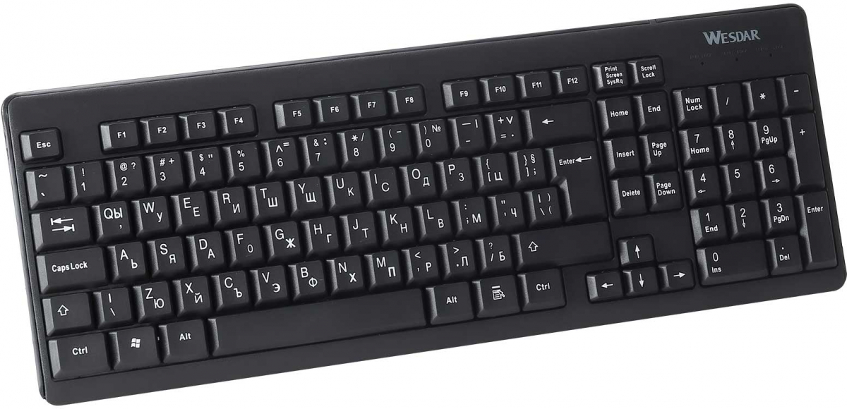 Клавиатура Wesdar K401C, безжична, с кирилизация, чернана ниска цена с бърза доставка - BestPC.BG