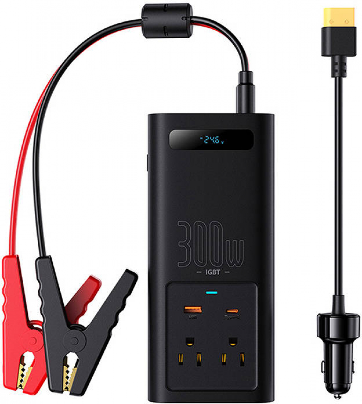 Baseus IGBT захранващ инвертор 300W (24V CN-EU ) C00337600111-00 - черенна ниска цена с бърза доставка - BestPC.BG