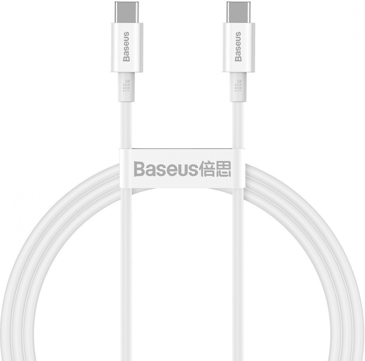 Кабел Baseus Superior USB Type-C към Type-C, PD 2.0 100W, 1м, CATYS-B02 - бялна ниска цена с бърза доставка - BestPC.BG