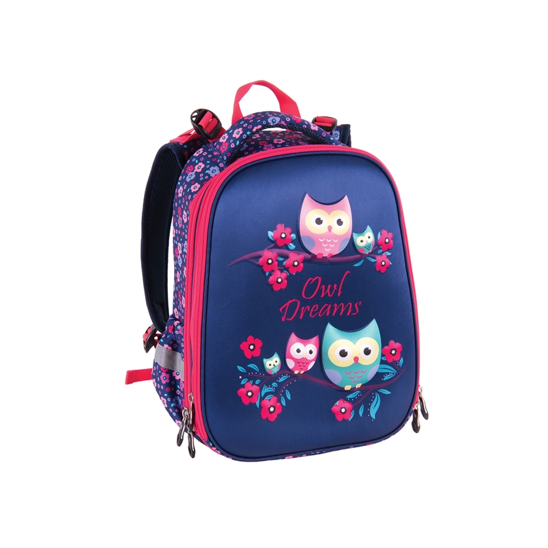 Pulse Раница Anatomic Cube - Owl Dreams, синьо-червенана ниска цена с бърза доставка - BestPC.BG