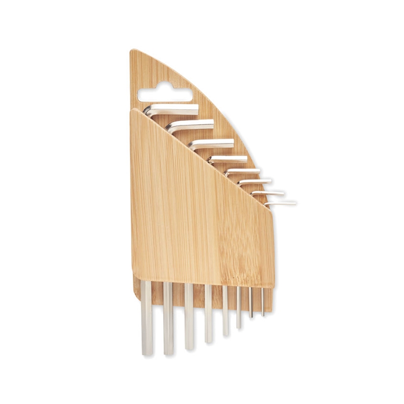 Продукт More Than Gifts Комплект шестограми Karuvi, в държач от бамбукна ниска цена с бърза доставка - BestPC.BG