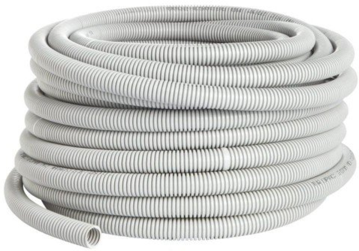 Гофрирана тръба Ф16/11,2 с тел, Сив, 100 метрана ниска цена с бърза доставка - BestPC.BG