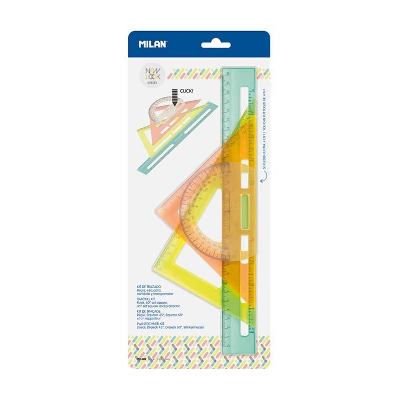 Milan Чертожен комплект New Look, 4 части, 30 cmна ниска цена с бърза доставка - BestPC.BG