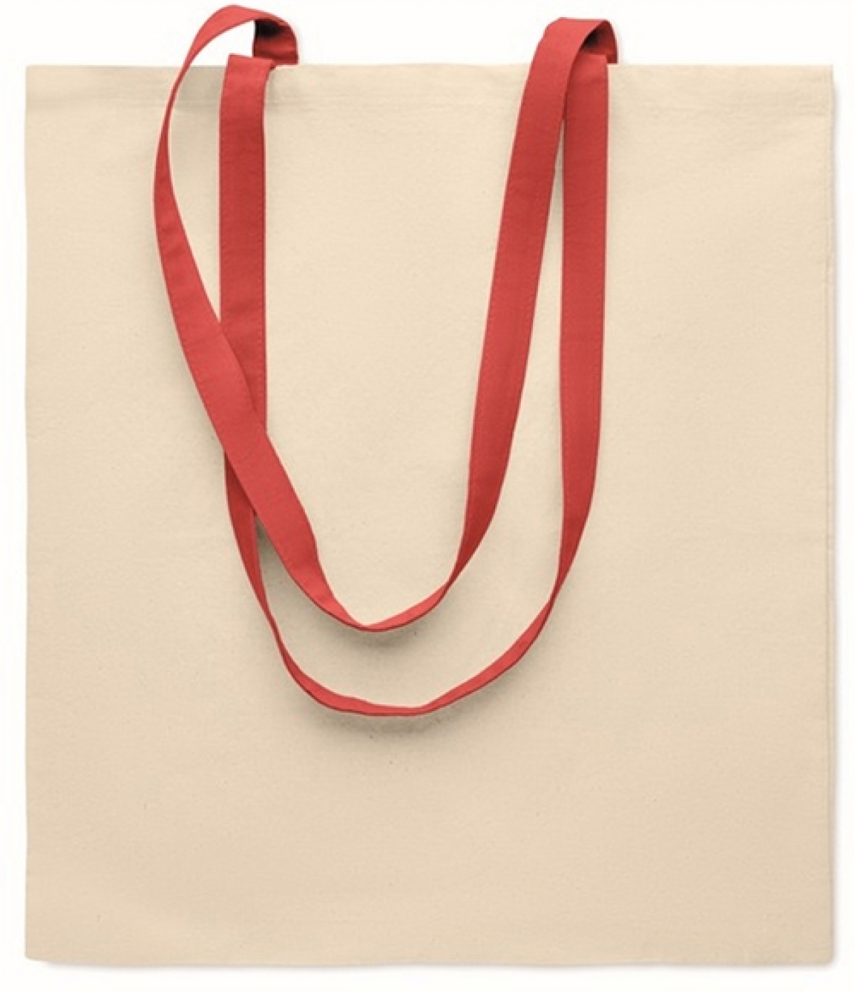 Продукт More Than Gifts Торба Zevra, памучна, 140 g-m2, натурална, с червени дръжкина ниска цена с бърза доставка - BestPC.BG