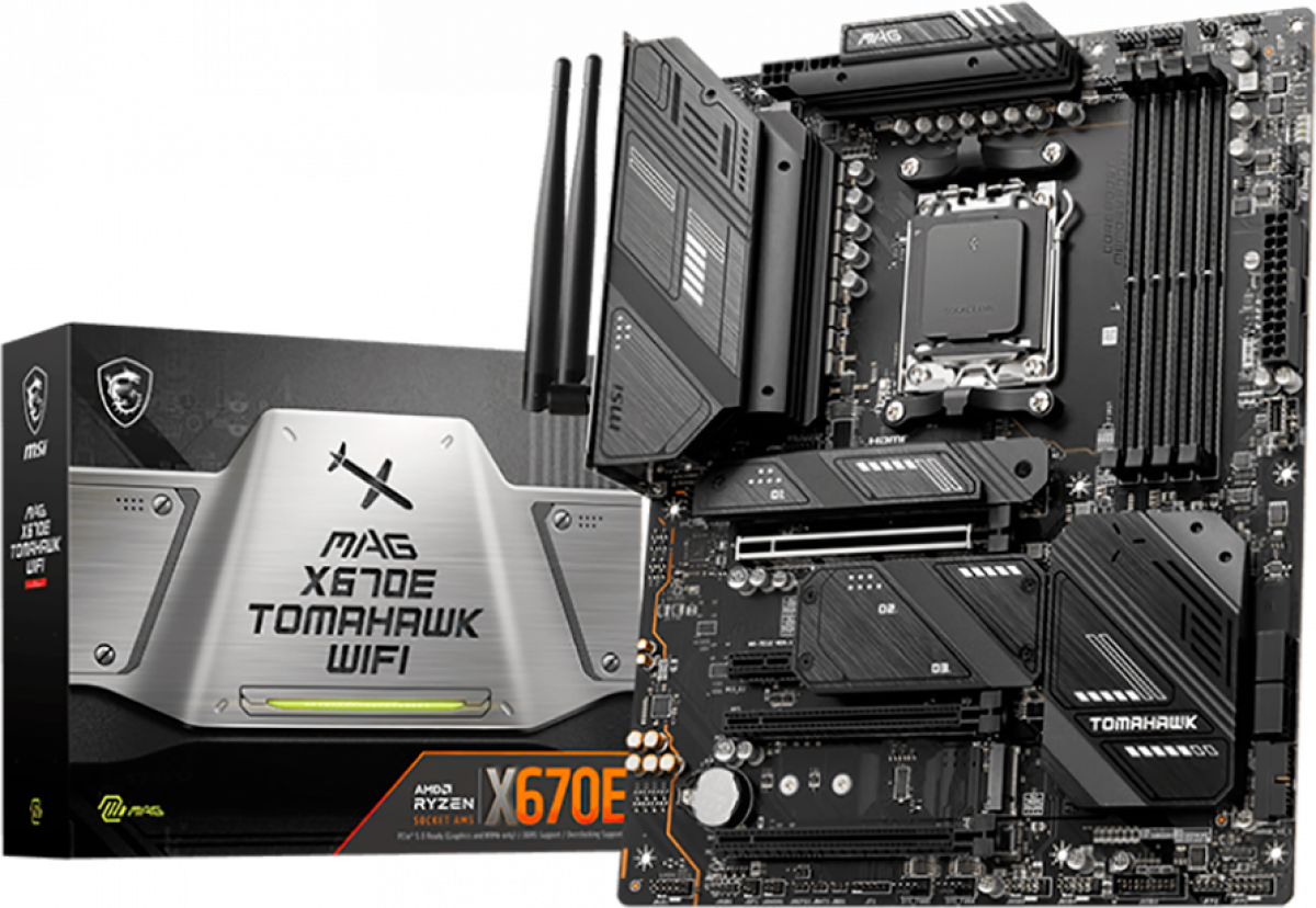 Дънна платка MSI MEG X670E Tomahawk WiFi, ATX, Socket AM5, 4x DDR5, Dual Channelна ниска цена с бърза доставка - BestPC.BG