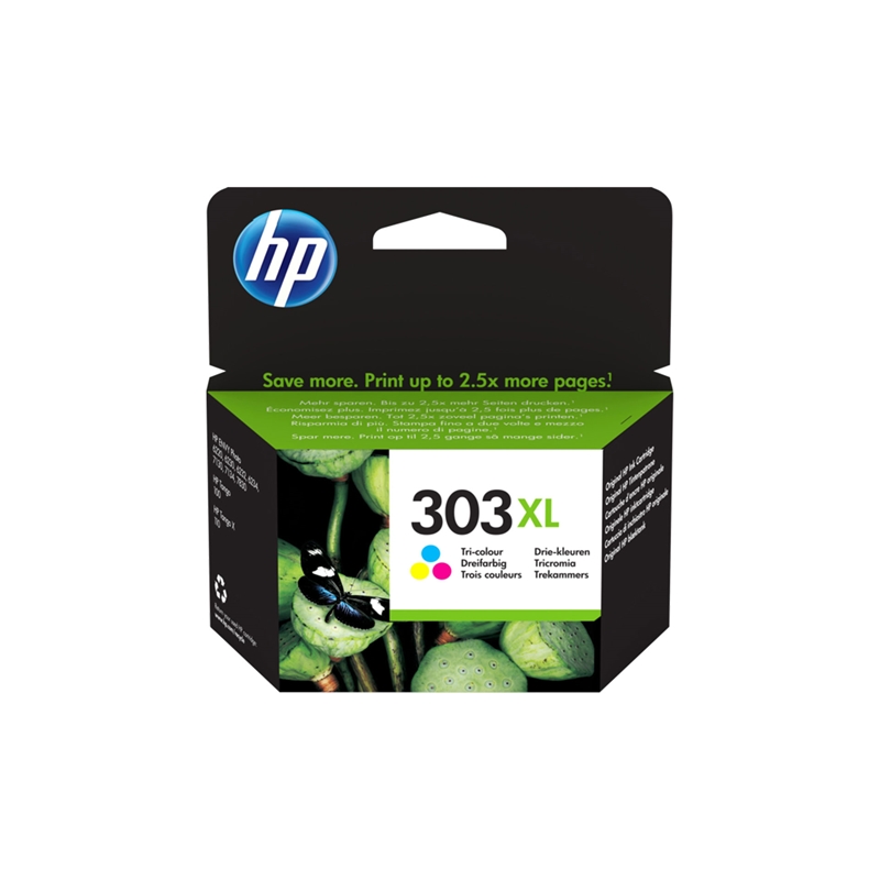 Касета с мастило HP Патрон T6N03AE, No303XL, 415 страници-5%, Colorна ниска цена с бърза доставка - BestPC.BG