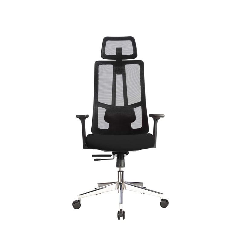 Ергономичен стол RFG Artur HB, дамаска и меш, до 150 kg, черна седалка, черна облегалкана ниска цена с бърза доставка - BestPC.BG