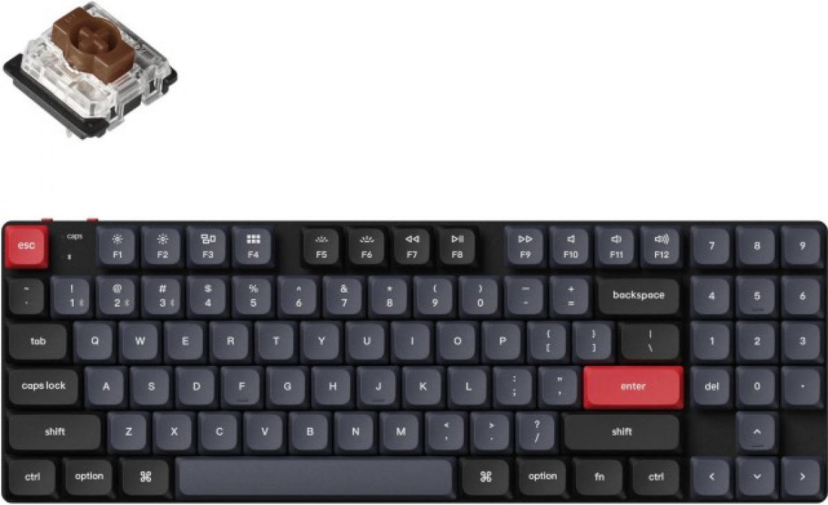 Клавиатура Геймърска Keychron K13 Pro TKL Low Profile Gatheron Brown Switch - RGB Backlight, Aluminiumна ниска цена с бърза доставка - BestPC.BG