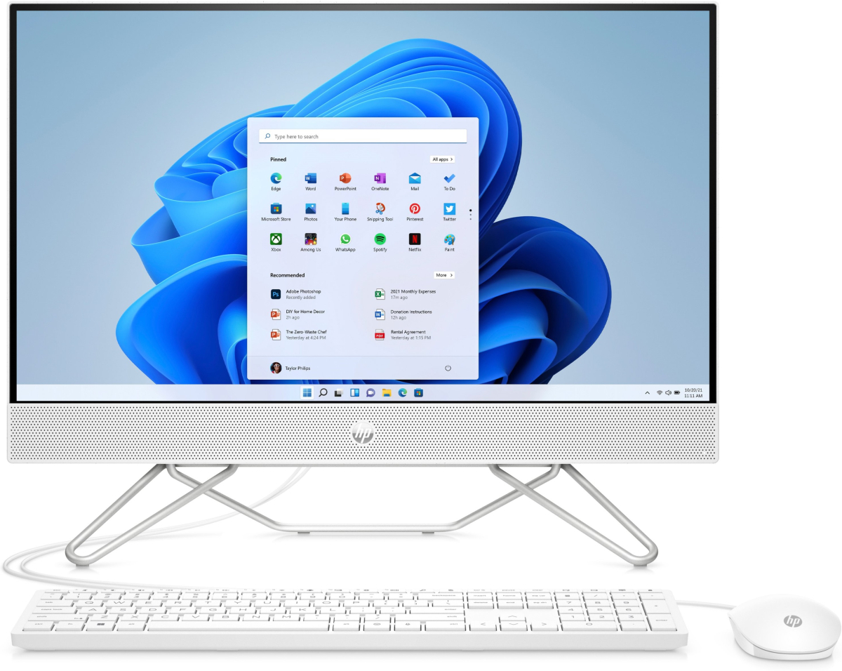 Компютър All-In-One HP 27-cb1003nu, Core i5-1235U, 16GB DDR4, 512GB SSD NVMe, Iris Xe Graphics, 27"на ниска цена с бърза доставка - BestPC.BG