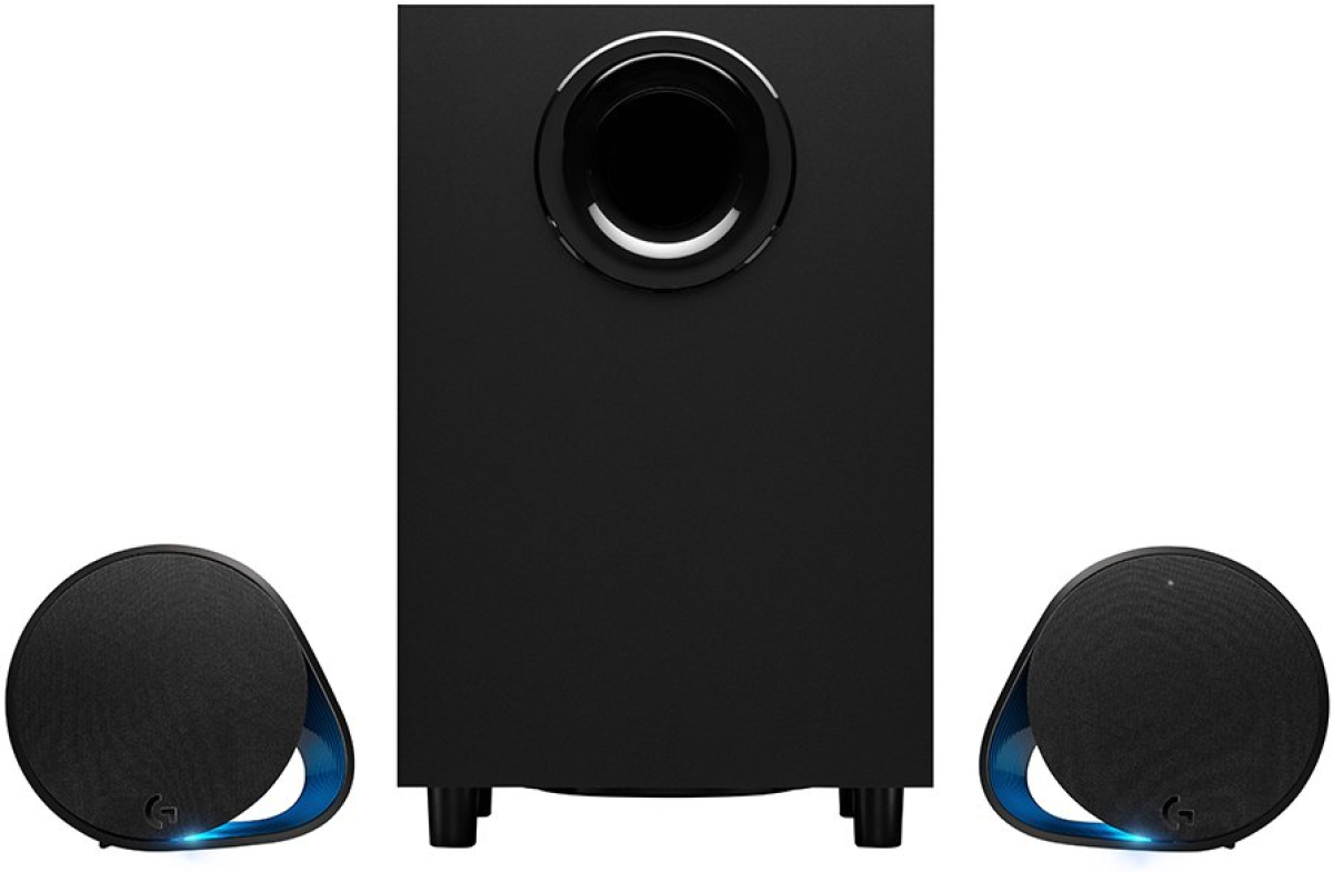 Озвучителна система Logitech G560 RGB, 240 W, 84dB, RGB подсветка, 1x 3.5 mm жак, Bluetooth 4.1, черенна ниска цена с бърза доставка - BestPC.BG
