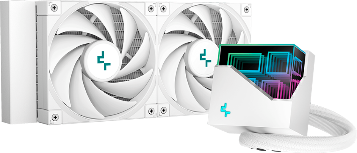 Водно охлаждане DeepCool LT520 WH, 240mm CPU Liquid Cooler, 2x120mm FK120 PWM FDB Fansна ниска цена с бърза доставка - BestPC.BG