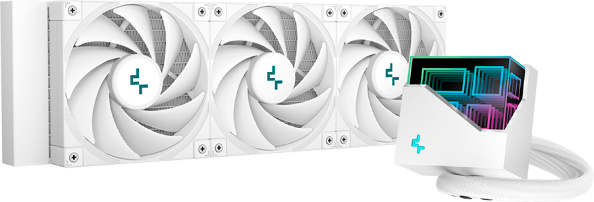 Водно охлаждане DeepCool LT720 WH, 360mm CPU Liquid Cooler, 3x120mm FK120 PWM Fansна ниска цена с бърза доставка - BestPC.BG