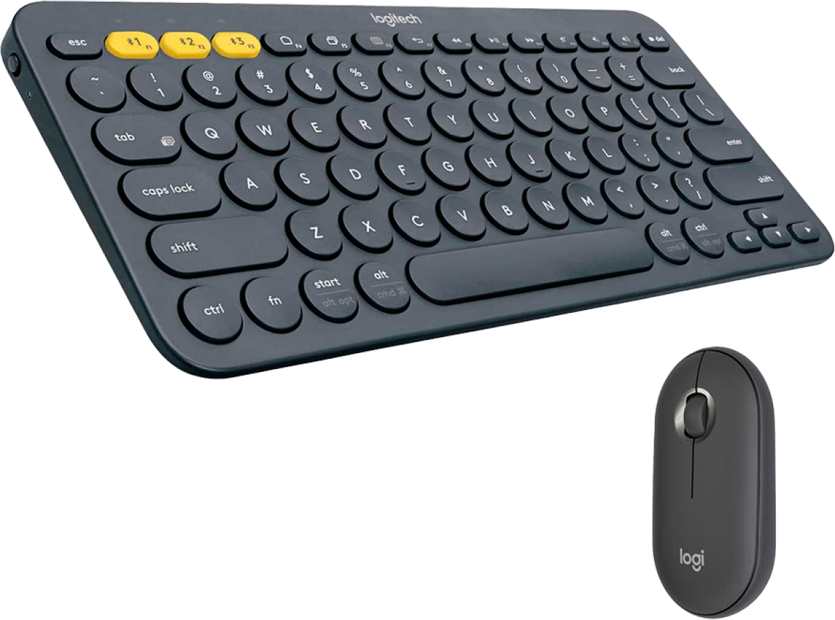 Клавиатура LOGITECH Pebble 2 Bluetooth Keyboard Combo - TONAL GRAPHITE - US INT'Lна ниска цена с бърза доставка - BestPC.BG