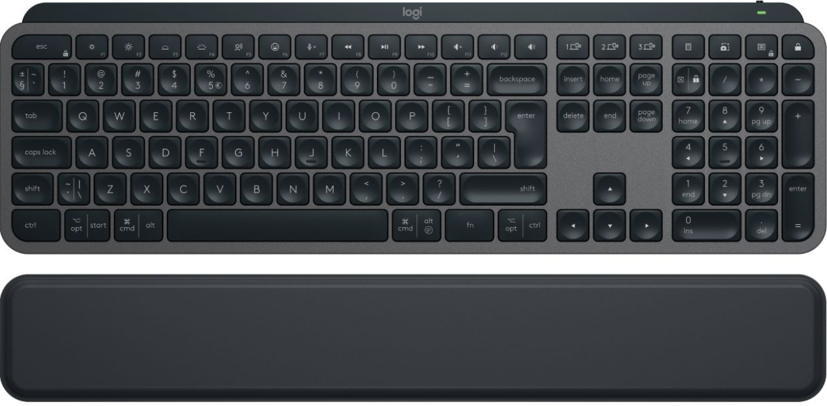 Клавиатура LOGITECH MX Keys S Plus, Bluetooth, USB Type C, 1500 mAh,на ниска цена с бърза доставка - BestPC.BG