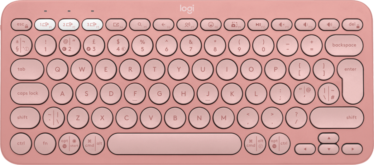 Клавиатура LOGITECH K380S Multi-Device Bluetooth Keyboard - TONAL ROSE - US INT'Lна ниска цена с бърза доставка - BestPC.BG