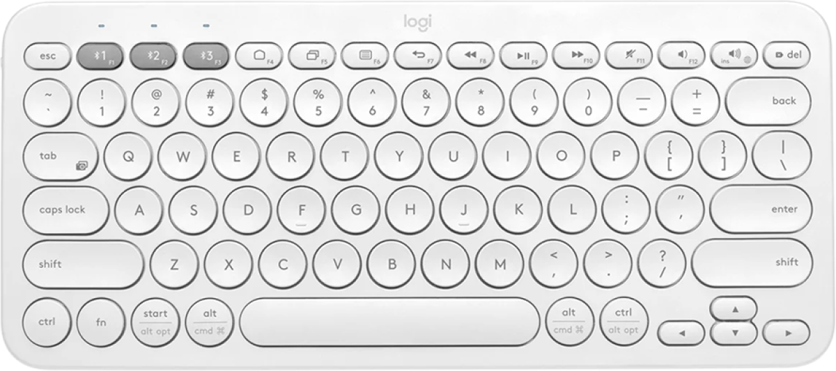 Клавиатура LOGITECH K380S Multi-Device Bluetooth Keyboard - TONAL WHITE - US INT'Lна ниска цена с бърза доставка - BestPC.BG