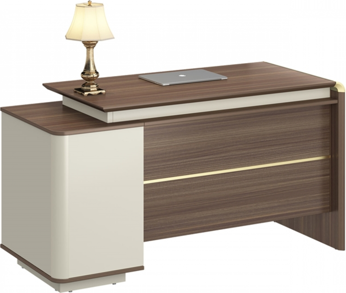 Бюро Работно RFG Работно Lisabon, с контейнер, 1400 х 600 х 760 mm, дъб и сивона ниска цена с бърза доставка - BestPC.BG