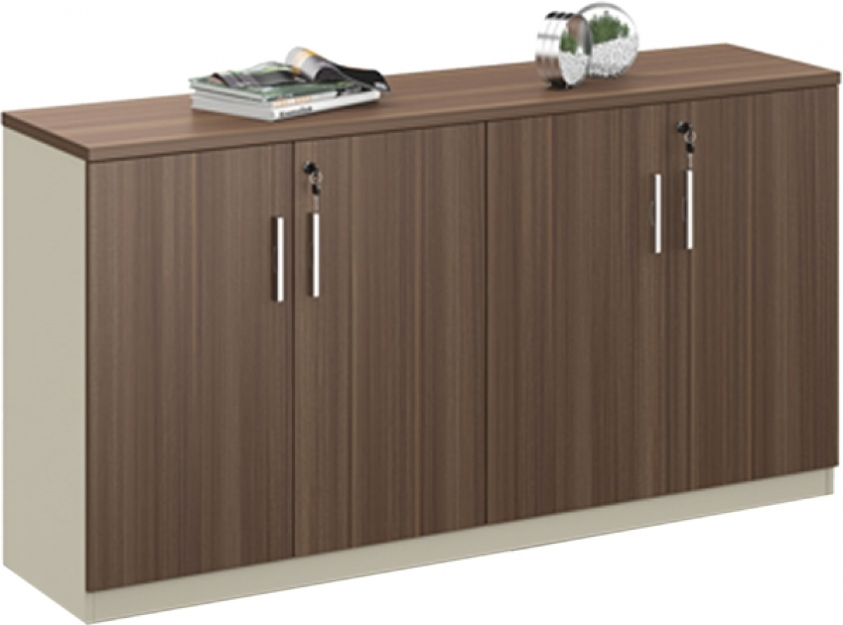 Шкаф RFG Lisabon, 1600 х 400 х 840 mm, ПДЧ, тъмен дъб и сивона ниска цена с бърза доставка - BestPC.BG