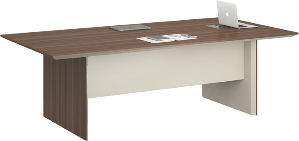 Бюро Работно RFG Заседателна маса Lisabon, 2400 х 1200 х 760 mm, дъб и сивона ниска цена с бърза доставка - BestPC.BG