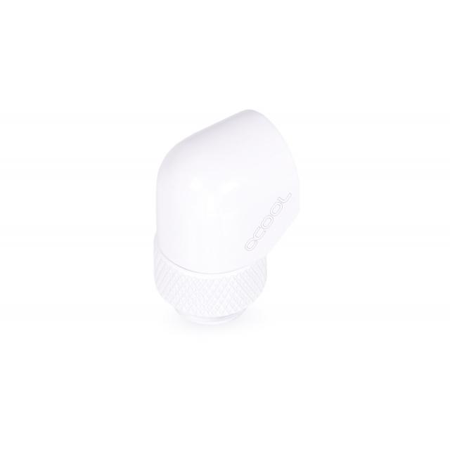 Охлаждане Въртящ се L-конектор Alphacool Eiszapfen, G1-4 AG auf G1-4 IG, Бялна ниска цена с бърза доставка - BestPC.BG