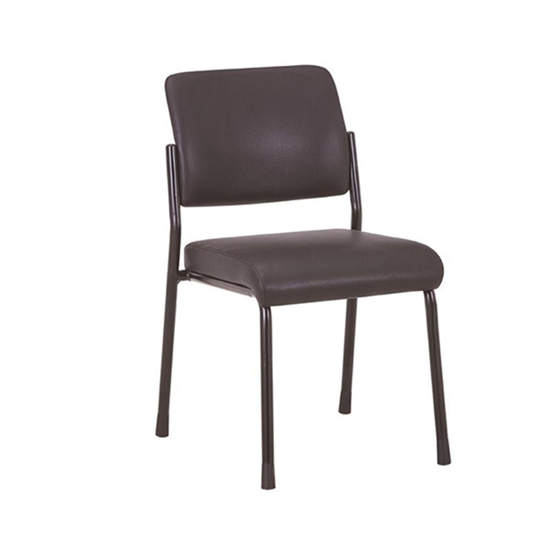 Посетителски стол RFG Solid M, екокожа, метална основа, до 150 kg, черенна ниска цена с бърза доставка - BestPC.BG