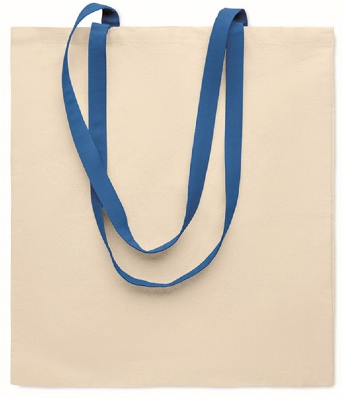 Продукт More Than Gifts Торба Zevra, памучна, 140 g-m2, натурална, със сини дръжкина ниска цена с бърза доставка - BestPC.BG