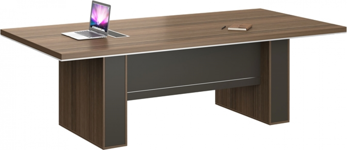 Бюро Работно RFG Заседателна маса Chicago, 2400 х 1200 х 750 mm, дъб Рейн и тъмносивона ниска цена с бърза доставка - BestPC.BG
