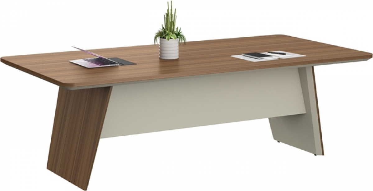 Бюро Работно RFG Заседателна маса Elmaz, 2400 х 1200 х 760 mm, дъб и сивона ниска цена с бърза доставка - BestPC.BG
