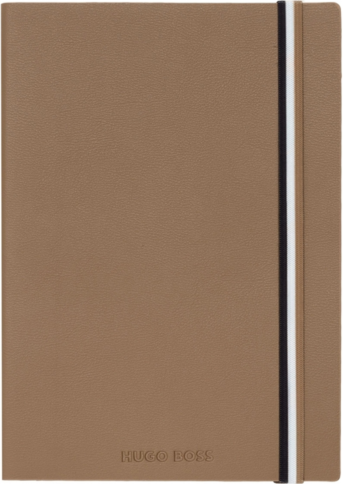 Hugo Boss Тефтер Iconic, А5, широки редове, карамелна ниска цена с бърза доставка - BestPC.BG