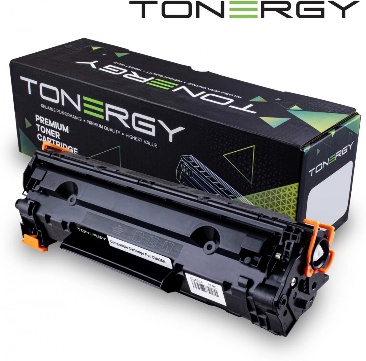Тонер за лазерен принтер Tonergy Compatible Toner Cartridge HP 35A CB435A CANON CRG-712 Black, 1.5kна ниска цена с бърза доставка - BestPC.BG