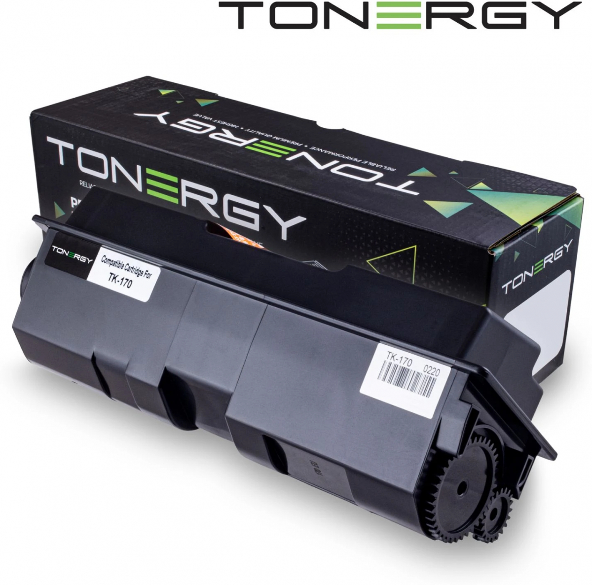 Тонер за лазерен принтер Tonergy Compatible Toner Cartridge KYOCERA TK-170 Black, 7.2kна ниска цена с бърза доставка - BestPC.BG