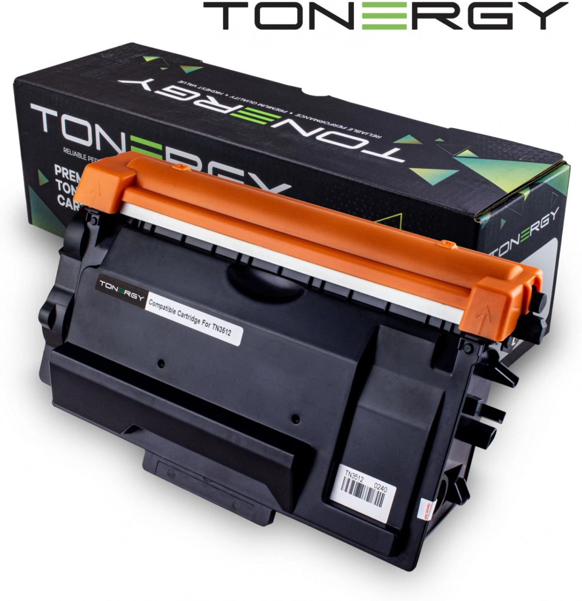 Тонер за лазерен принтер Tonergy TN3512, съвместима касета, за Brother TN-3512, 12 000 копия, черенна ниска цена с бърза доставка - BestPC.BG