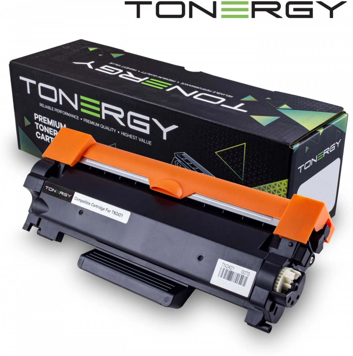 Тонер за лазерен принтер Tonergy Compatible Toner Cartridge BROTHER TN-2421 Black, 3kна ниска цена с бърза доставка - BestPC.BG