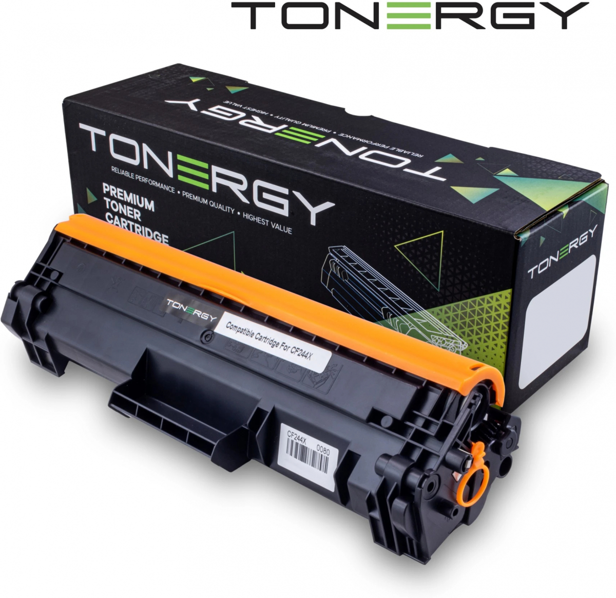 Тонер за лазерен принтер Tonergy Compatible Toner Cartridge HP 44X CF244X Black, High Capacity 2kна ниска цена с бърза доставка - BestPC.BG