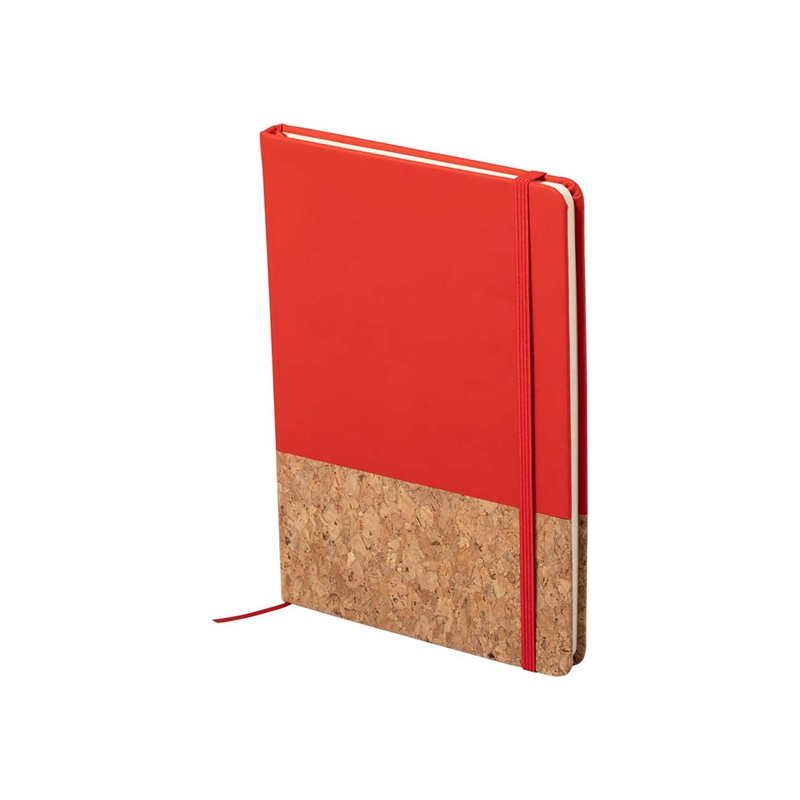 Тефтер Amsterdam Cork&Pu, А5, с ластик, 80 листа, червенна ниска цена с бърза доставка - BestPC.BG