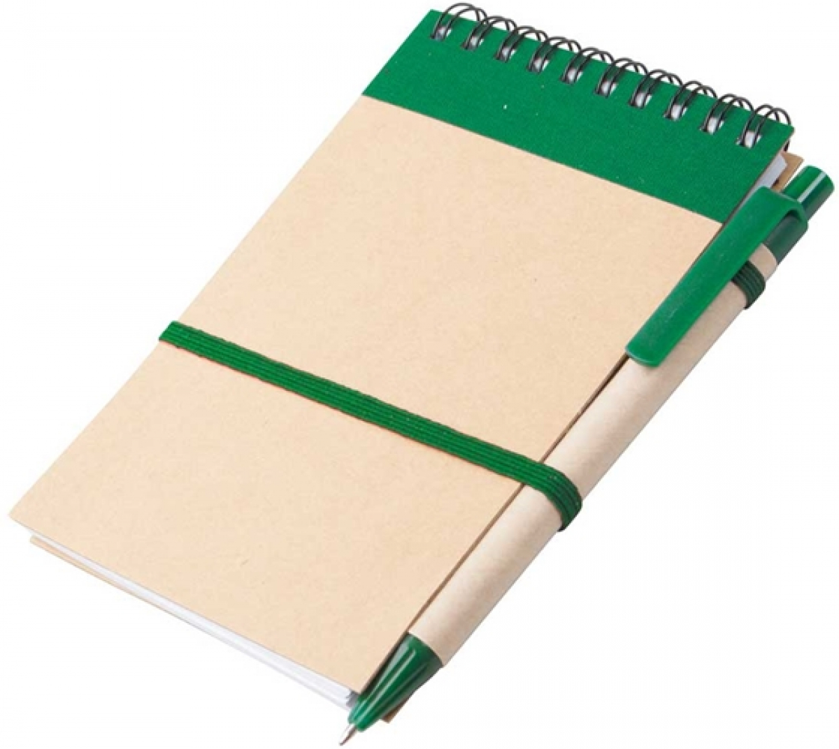 Office 1 Комплект Atina, тефтер със спирала и химикалка, А6, зеленина ниска цена с бърза доставка - BestPC.BG