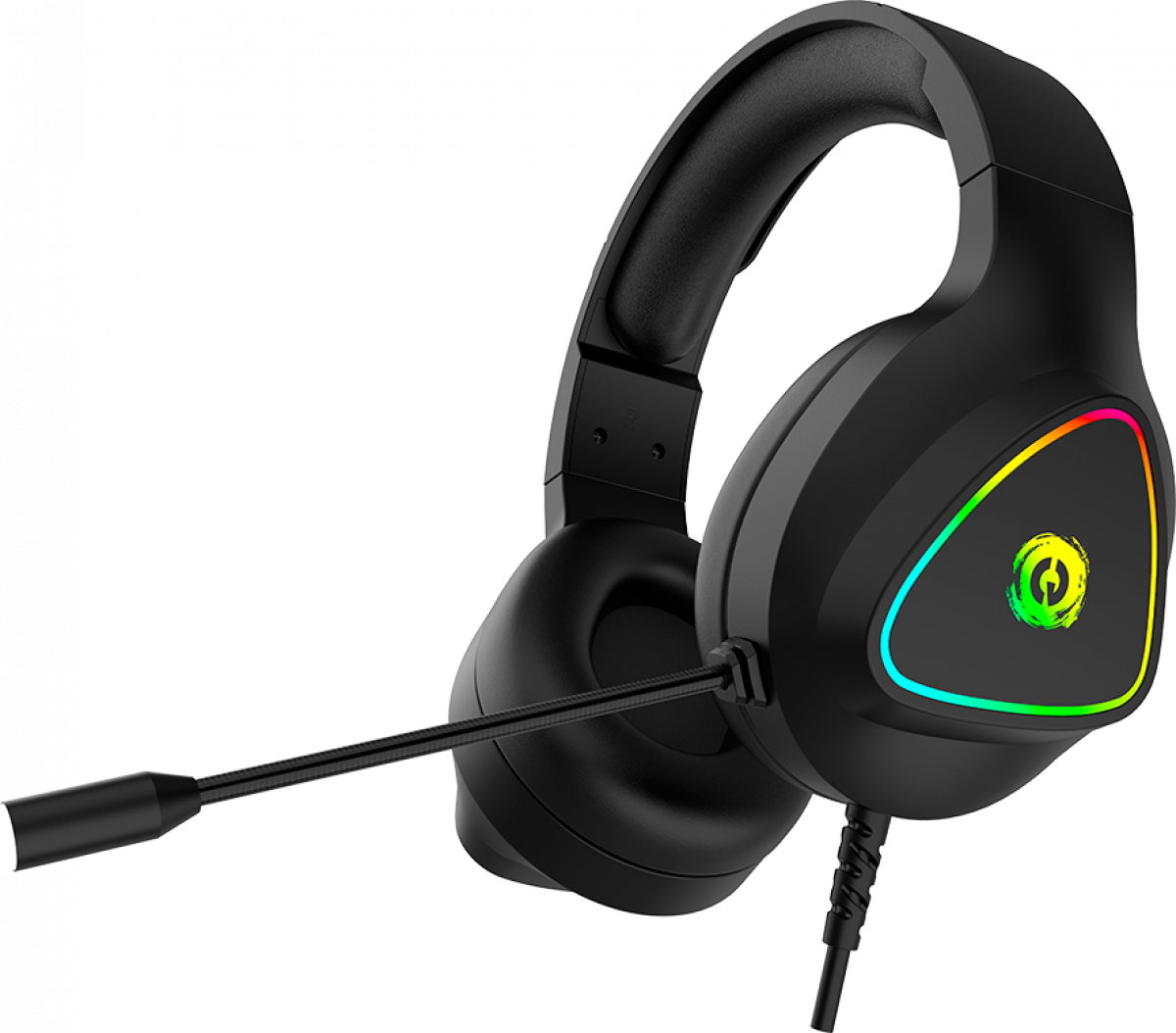 Слушалки Canyon Shadder GH-6, геймърски, с кабел, вграден микрофон, черен цвятна ниска цена с бърза доставка - BestPC.BG