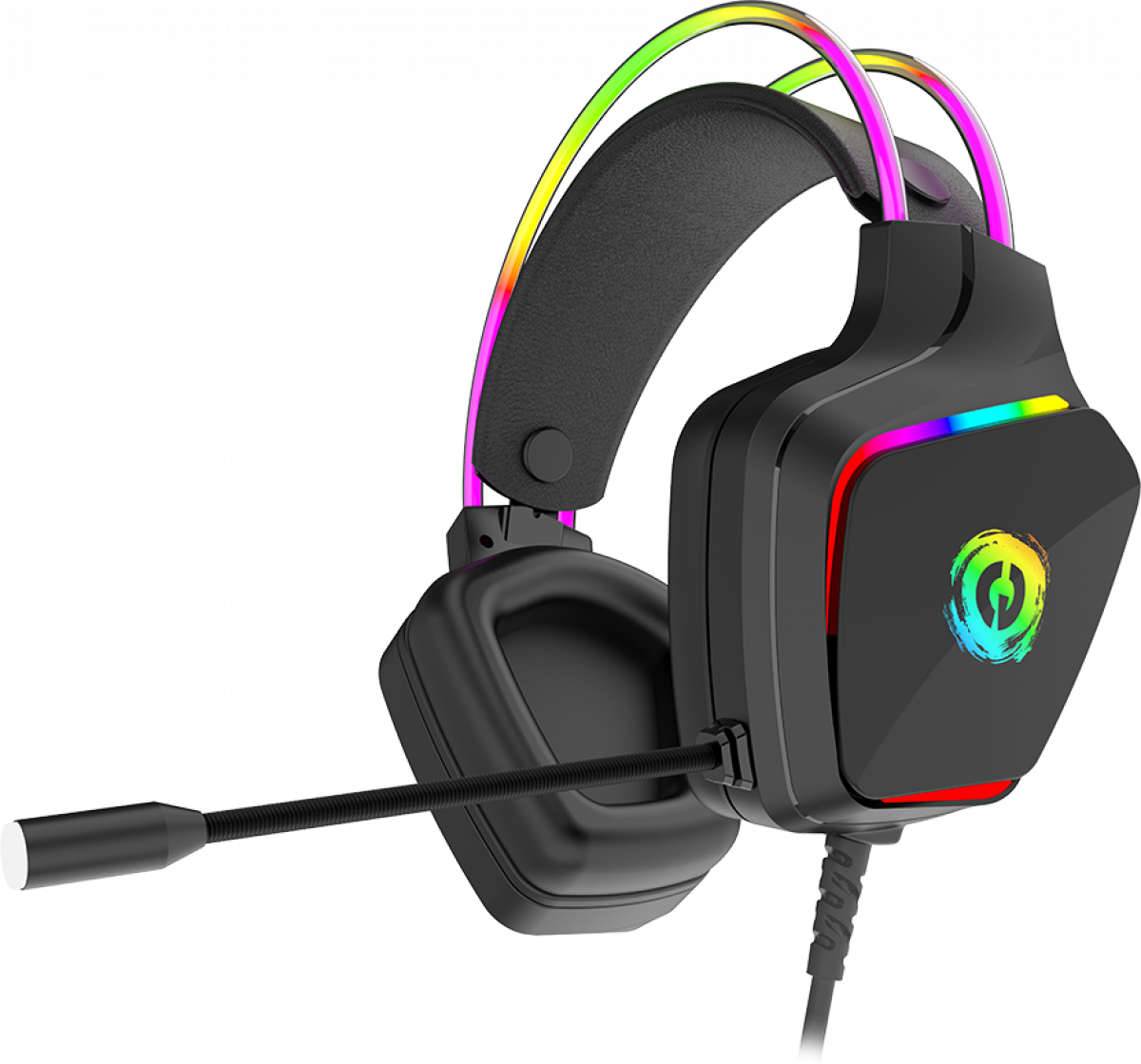 Слушалки Canyon Darkless GH-9A, с кабел, геймърски, вграден микрофон, черен цвятна ниска цена с бърза доставка - BestPC.BG