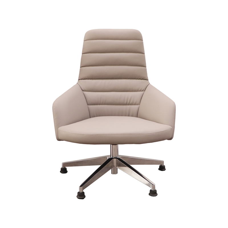 Посетителски стол RFG Kara 20, екокожа, до 120 kg, сивна ниска цена с бърза доставка - BestPC.BG