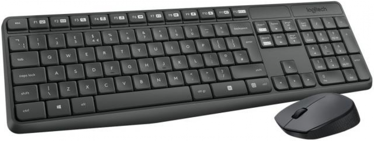 Kомплект безжични клавиатура с мишка Logitech MK235, Черенна ниска цена с бърза доставка - BestPC.BG