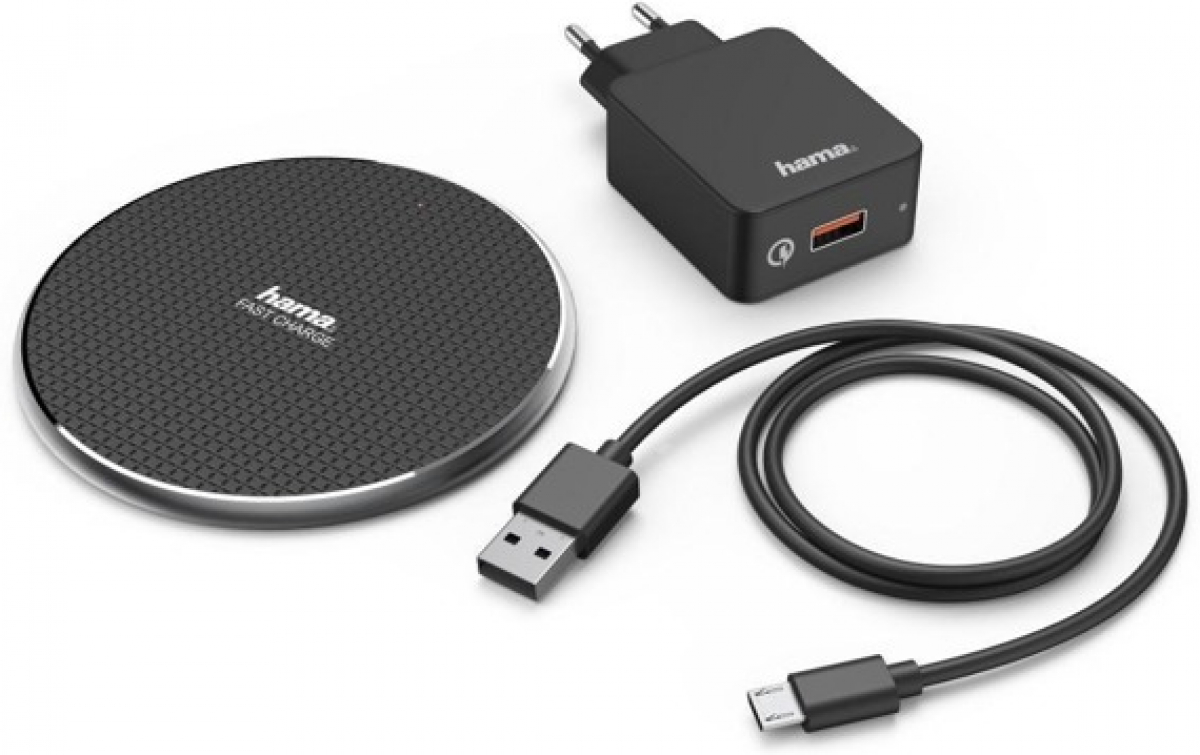 Принадлежност за смартфон Безжично зарядно устройство QI-FC10, 10W, HAMA-201683на ниска цена с бърза доставка - BestPC.BG