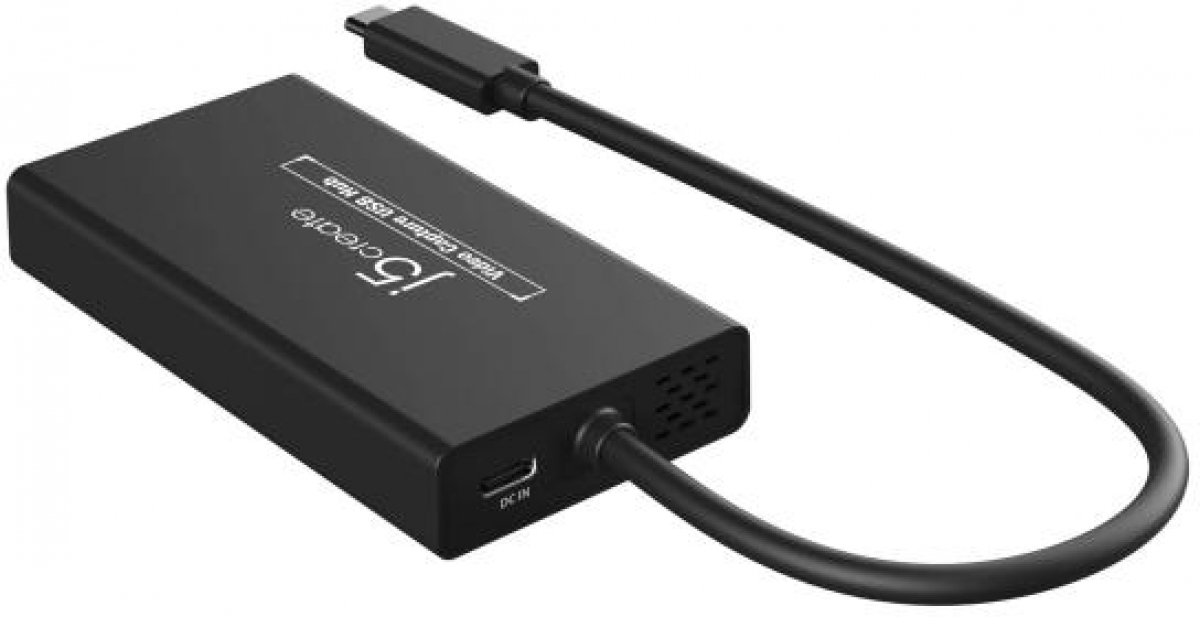 Мултимедиен продукт Кепчер j5create JVA01, HDMI - HDMI, USB-C хъб, Черенна ниска цена с бърза доставка - BestPC.BG