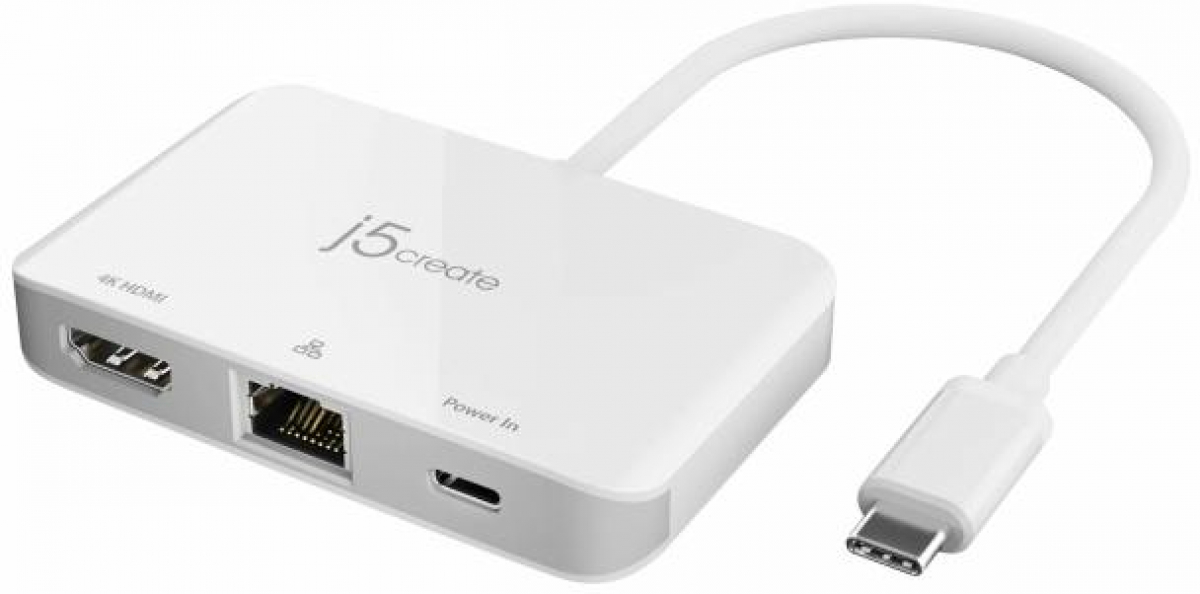 Мрежови адаптер-хъб- j5create JCA351, Gigabit, 4K HDMIна ниска цена с бърза доставка - BestPC.BG