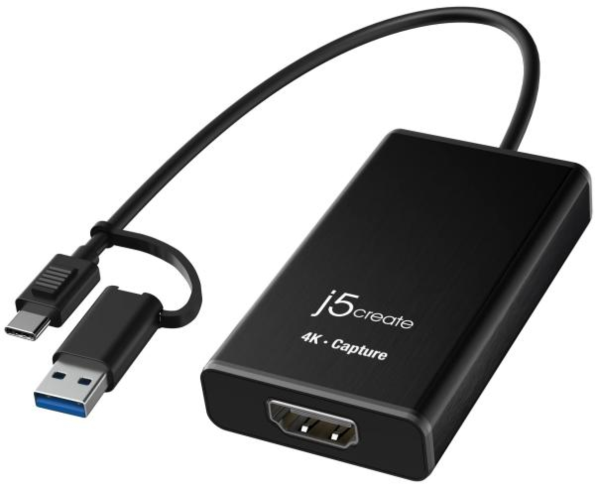 Мултимедиен продукт Кепчер адаптер j5create JVA11, HDMI - USB-C, 4K, Черенна ниска цена с бърза доставка - BestPC.BG