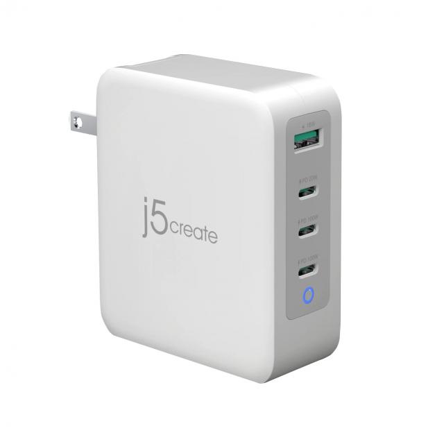 Принадлежност за смартфон Мрежово зарядно j5create JUP43130E 130W, 4 порта, USB-C, USB-Aна ниска цена с бърза доставка - BestPC.BG