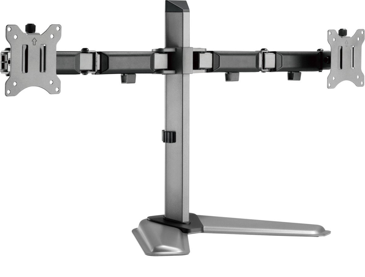 WHITE SHARK GMS-3206 :: Стойка за плот TUTANKHAMUN 2x LCD, дисплей 17"-32"на ниска цена с бърза доставка - BestPC.BG