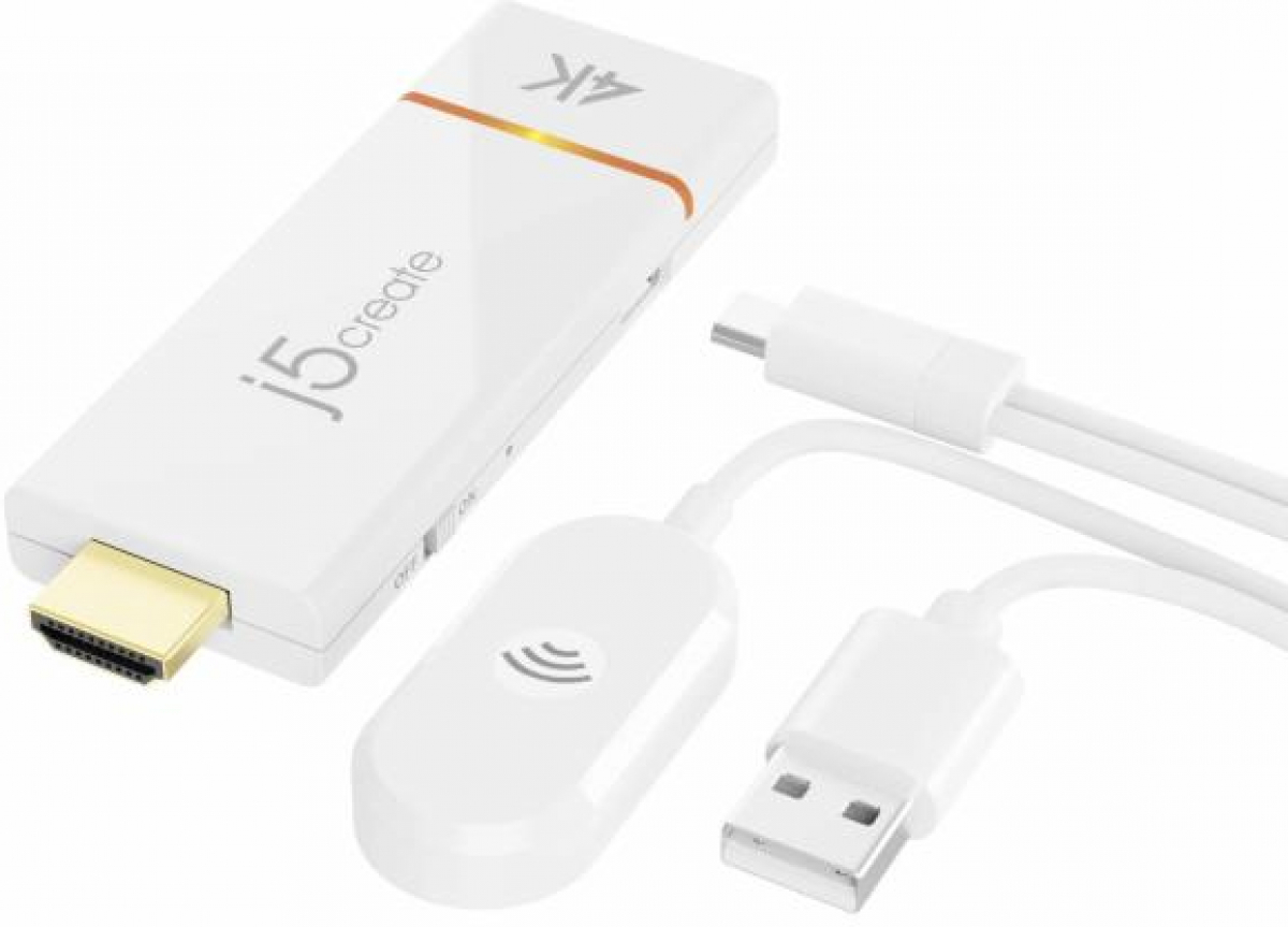 WiFi безжична карта/адаптер ScreenCast адаптер j5create JVAW76, 4K, Wireless, 2.4 GHz, 5 GHzна ниска цена с бърза доставка - BestPC.BG